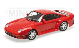 Porsche  - 1987 red - 1:18 - Minichamps - 155066200 - mc155066200 | Toms Modelautos