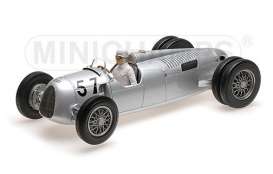 Auto Union  - 1936 silver - 1:18 - Minichamps - 155361057 - mc155361057 | Toms Modelautos