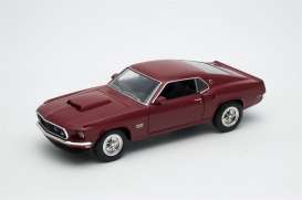 Ford  - Mustang Boss 429 1970 red - 1:24 - Welly - 24067r - welly24067r | Tom's Modelauto's