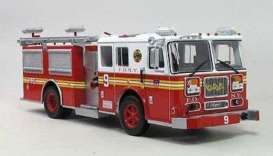 Seagrave  - red - 1:43 - Magazine Models - fire02 - magfireSP02 | Toms Modelautos