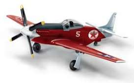 North American Aviation  - P-51D *Texaco* red/black/white - 1:44 - Auto World - CP7490 - AWCP7490 | Toms Modelautos
