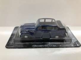 Moskvitch  - 400-420A Cabriolet dark blue - 1:43 - Magazine Models - magrus005 | Toms Modelautos