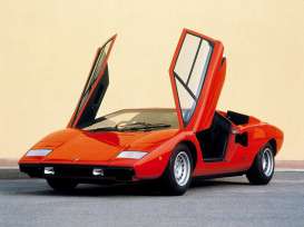 Lamborghini  - Countach LP 400 1974 red - 1:87 - Minichamps - 870103120 - mc870103120 | Toms Modelautos