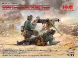 Figures diorama - WWII German MG08 MG Team  - 1:35 - ICM - 35645 - icm35645 | Toms Modelautos