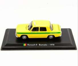 Renault  - 8 1970 yellow/green - 1:43 - Magazine Models - TX14 - magTX14 | Toms Modelautos