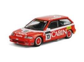 Honda  - Civic EF3 GR.A #13 *Cabin* 1988 white/red - 1:64 - Inno Models - in64-EF3-13CBM - in64EF3-13CBM | Toms Modelautos