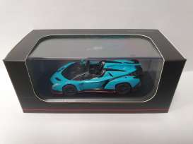 Lamborghini  - Veneno Roadster blue - 1:64 - Kyosho - 7040A4 - kyo7040A4 | Toms Modelautos