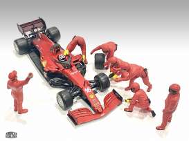 Figures diorama - Team Red #3 2020 red - 1:43 - American Diorama - 38388 - AD38388 | Toms Modelautos