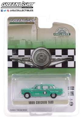 Checker  - Marathon A11  1969 green - 1:64 - GreenLight - 30232 - gl30232 | Toms Modelautos