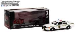 Ford  - Crown Victoria 2001 white - 1:43 - GreenLight - 86613 - gl86613 | Toms Modelautos