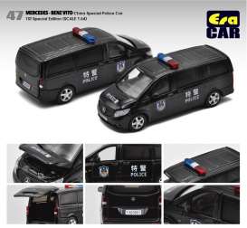 Mercedes Benz  - Vito black - 1:64 - Era - MB20VITRF47 - EraMB20VITRF47 | Toms Modelautos