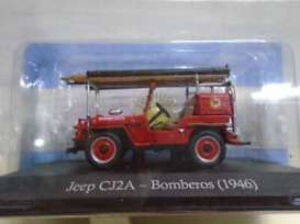 Jeep  - CJ2A Bomberos 1946 red - 1:43 - Magazine Models - SER11 - magSER11 | Toms Modelautos