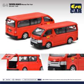 Toyota  - Hiace Fire van 2021 red - 1:64 - Era - TO21HIRN64 - EraTO21HIRN64 | Toms Modelautos