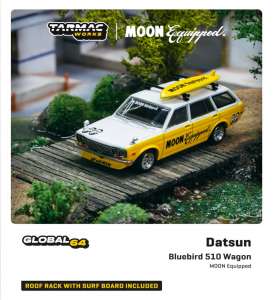 Datsun  - Bluebird yellow/white - 1:64 - Tarmac - T64G-026-ME1 - TC-T64G-026-ME1 | Toms Modelautos