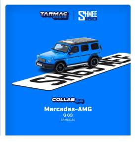 Mercedes Benz  - AMG G63 blue - 1:64 - Tarmac - T64R-040-SHMEE - TC-T64R040SHMEE | Tom's Modelauto's