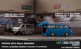 Toyota  - Hiace 2016 blue - 1:64 - BM Creations - 64B0236 - BM64B0236lhd | Toms Modelautos