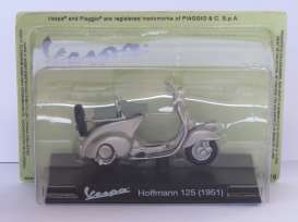 Vespa  - Hoffmann 125 1951 grey - 1:18 - Magazine Models - X26ALA0044 - MagVes0044 | Toms Modelautos