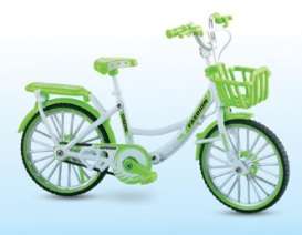 Bicycles - Mountain Bikes  - classic bicycle Fair Lady 2022 green/white - 1:10 - Golden Wheel - 9679 - GW9679gn | Toms Modelautos