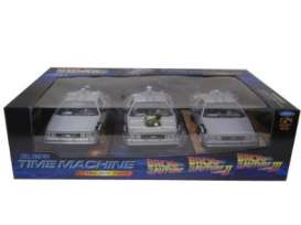 Delorean  - Back to the Future 1983 silver - 1:24 - Welly - 22400 - welly22400 | Toms Modelautos