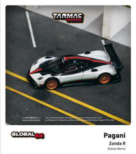 Pagani  - Zonda white/red/black - 1:64 - Tarmac - T64G-TL015-WH - TC-T64G-TL015-WH | Toms Modelautos