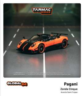 Pagani  - Zonda orange/black - 1:64 - Tarmac - T64G-TL021-OR - TC-T64G-TL021-OR | Tom's Modelauto's