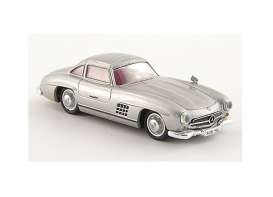 Mercedes Benz  - 300SL W198 silver - 1:87 - Ricko - 38394 - ric38394 | Toms Modelautos