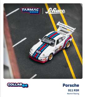 Porsche  - 911 RSR white/blue/red - 1:64 - Tarmac - T64S-003-MA - TC-T64S003MA | Tom's Modelauto's