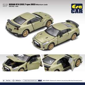 Nissan  - GT-R (R35) 2022 jade - 1:64 - Era - NS21GTR95 - EraNS21GTR095 | Toms Modelautos