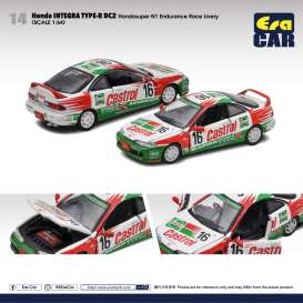 Honda  - Integra Type R white/red/green - 1:64 - Era - HA22DC21401 - EraHA22DC21401 | Toms Modelautos