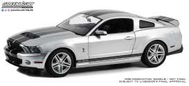 Shelby  - GT500 2011 silver/black - 1:18 - GreenLight - 13673 - gl13673 | Toms Modelautos