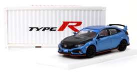 Honda  - Civic Type R blue/black - 1:64 - Tarmac - T64-014-BLE - TC-T64-014BLE | Toms Modelautos