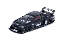 Nissan  - Skyline *LBWK* ER34 matt black - 1:64 - Inno Models - in64R-ER34-BM - in64RER34BM | Tom's Modelauto's