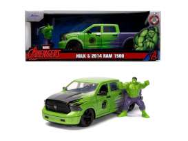Ram  - 1500 *Hulk* 2014 green/purple - 1:24 - Jada Toys - 99726 - jada253225029 | Tom's Modelauto's