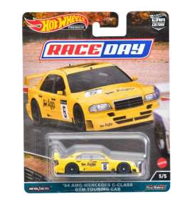 Mercedes Benz  - AMG C-Class DTM 1994 yellow - 1:64 - Hotwheels - HKC62 - hwmvHKC62 | Toms Modelautos