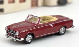 Peugeot  - 403 Cabriolet 1957 red - 1:87 - Norev - 474343 - nor474343 | Toms Modelautos