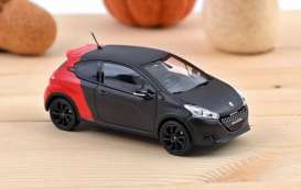 Peugeot  - 208 GTi 2014 black/red - 1:43 - Norev - 472821 - nor472821 | Toms Modelautos