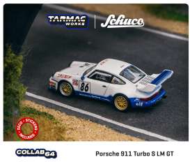 Porsche  - 911 Turbo 1994 white/blue - 1:64 - Tarmac - T64S-009-94SU - TC-T64S00994SU | Toms Modelautos