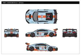 Audi  - RS8 LMS GT3 light blue/orange - 1:24 - Motor Max - 79667 - mmax79667 | Toms Modelautos