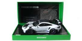 Porsche  - 911 2022 grey/black/blue - 1:18 - Minichamps - 110062021 - mc110062021 | Toms Modelautos