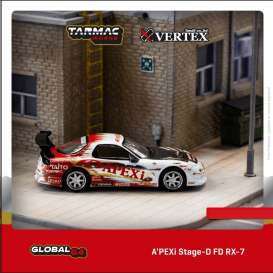 Mazda  - Apexi white/red - 1:64 - Tarmac - T64G-022-AP2 - TC-T64G022AP2 | Toms Modelautos