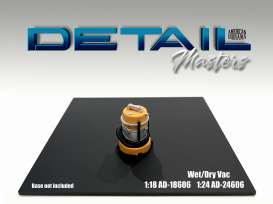 Figures  - Wet/Dry Vacuum-cleaner 2024 orange/black - 1:24 - American Diorama - 24606 - AD24606 | Toms Modelautos