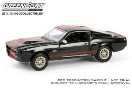 Ford  - Mustang Shelby GT500E 1967 black/red - 1:64 - GreenLight - 37310A - gl37310A | Toms Modelautos