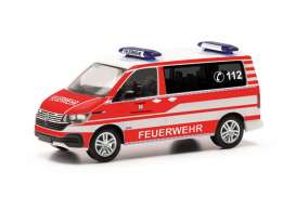 Volkswagen  - T6.1 MTW red/white - 1:87 - Herpa - H097697 - herpa097697 | Toms Modelautos