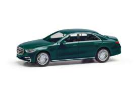 Mercedes Benz  - S green metallic - 1:87 - Herpa - H430869-003 - herpa430869-003 | Toms Modelautos