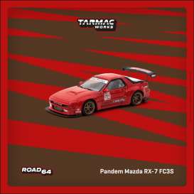 Mazda  - RX7 red - 1:64 - Tarmac - T64R-066-RE - TC-T64R066RE | Toms Modelautos