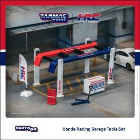 diorama Garage Accessoires - white/red/blue - 1:64 - Tarmac - T64A-TL001-HRC - TC-T64ATL001HRC | Toms Modelautos