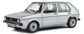Volkswagen  - Golf L 1983 silver - 1:18 - Solido - 1800214 - soli1800214 | Tom's Modelauto's