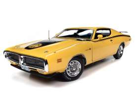 Dodge  - Charger 1971 yellow - 1:18 - Auto World - AMM1315 - AMM1315 | Toms Modelautos
