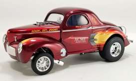 Rocket  - Gasser 1940 red - 1:18 - Acme Diecast - A1800929 - acme1800929 | Toms Modelautos