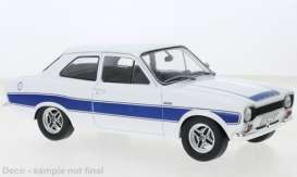 Ford  - Escort 1973 white/blue - 1:18 - MCG - 18385 - MCG18385 | Toms Modelautos